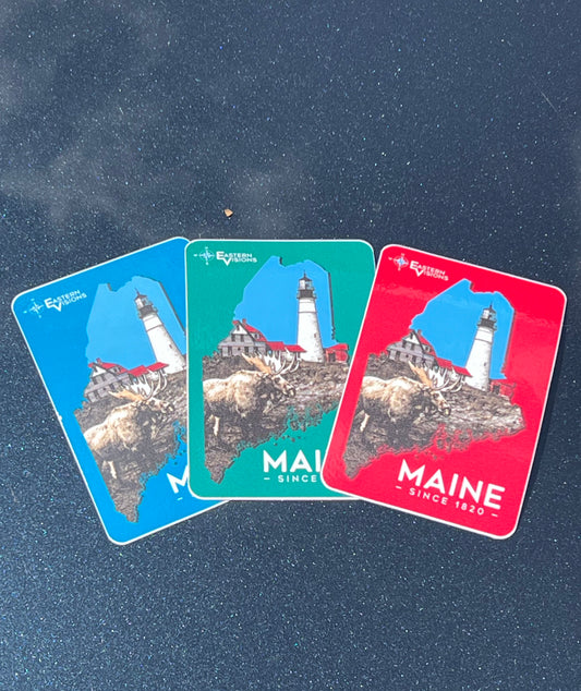 Moose x Portland Head Light Stickers